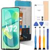 ARSSLY per Oppo A72 4G CPH2067 LCD Schermo Display Touch Digitizer Vetro Assemblaggio con Strumenti (Nero,Non Adatto per Oppo A72 5G)