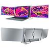docooler Monitor Portatile Triplo per Laptop 13.3 Full HD 1080p IPS,1 Cavo per 3 Monitor,Compatibile con 13.3''-17.3'' Mac Windows Android