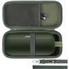 Lebakort Duro Viaggio Caso Custodia per Bose SoundLink Flex (2a Gen) Diffusore Portatile Bluetooth Diffusore Wireless Impermeabile per Esterni (Verde militare)