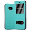 Cadorabo Custodia Libro per Samsung Galaxy S8 in TURCHESE MENTA - con Funzione Stand e Chiusura Magnetica - Portafoglio Cover Case Wallet Book Etui Protezione