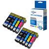 ECSC Compatibile inchiostro Cartuccia Sostituzione per Epson XP510 XP520 XP600 XP605 XP610 XP615 XP620 XP625 XP700 XP710 XP720 XP800 XP810 XP820 26XL (Nero/Photo-Nero/Ciano/Magenta/Giallo, 10-Pack)