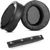 HAIZEEN Cuscinetti e Archetto compatibili con Denon AH-D1100 AH-D2000 AH-D5000 AH-D5200 AH-D7000 AH-D7200 AH-D9200 Cuffie Cuscinetti di ricambio (Pelle sintetica/Schiuma memoria)