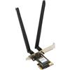 Annadue Scheda PCIe WiFi 6E, AW-XB530NF MT7922 RZ616 2.4G/5G/6Ghz Tri-Band WIFI6E Adattatore per Scheda di Rete Wireless Bluetooth 5.2.