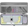 GEEKRIA Custodia tastiera 75%, custodia da viaggio rigida per tastiera meccanica da gaming compatta da 84 tasti, compatibile con Logitech POP Keys/POP ICON Combo/MX Mechanical Mini (grigio scuro)