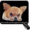 Fashion Graphic Tappetino Mouse Chihuahua Cucciolo Cane | Mouse Pad Morbido Antiscivolo 22x18 cm per Ufficio e tastiera PC, Tappetino Scrivania, Accessori per Tastiera, Mousepad Gaming (Nero)