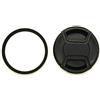 YRTIYO KOMET - Filtro UV in vetro da 52 mm con telaio sottile e copriobiettivo da 52 mm per obiettivo Nikon AF-S DX NIKKOR 18-55 mm/Canon EF-M 55-200 mm/Sigma 30 mm F1.4