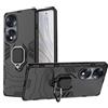 ESTH® Custodia per Honor 70 con 360° Rotante Staffa, [Compatibile con Supporto Magnetico per Auto], Cover Paraurti PC + TPU, Nero
