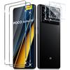 Liilaa Protector de Pantalla para Xiaomi Poco X6 Pro 5G, Cristal Templado y Protector de Lente de Cámara [ 2+2 Piezas], Anti Arañazos Dureza 9H Vidrio Templado