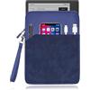 daunke Manicotto per tablet BOOX Tablet Go Color 7 (Gen 2) 7 pollici, morbido tessuto con cerniera, antiurto, leggero e portatile, impermeabile, blu