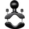 AGEofDMS Base a sfera universale da 1,5 pollici, in alluminio, per tubi rotondi e angolari da 25 a 50 mm, compatibile con RAM, colore nero