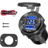 UNNESTAR Upgraded, presa USB da 12 V, adattatore 4 in 1, con presa di ricarica in alluminio QC3.0 con voltmetro per auto, barca, marina, camion, golf, camper
