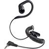 HYSHIKRA Lightweight Soft G-Shape - Cuffie con jack da 3,5 mm - One Ear - Liste Only - Cuffie walkie talkie per radio bidirezionali Motorola, Kenwood, Icom, Yaesu, Alinco, Adi (EH06, 1)