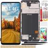 YHX-OU per Samsung Galaxy A51 4G SM-A515F A515F/N A515U Schermo Completo Touch LCD Display con Telaio di Ricambio con Pellicola Protettiva dello Schermo e Strumenti 6.5 Incell Touch Screen