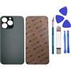 Dakexiong 13 PRO - Vetro Posteriore di Ricambio per iPhone 13 PRO con Kit di Attrezzi di Riparazione e Adesivo preinstallato (Verde Alpino)