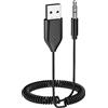 ZIOCOM Adattatore Aux per auto, ricevitore USB Bluetooth 5.2, adattatore Bluetooth da 3,5 mm con microfono per lo streaming musicale e chiamate in vivavoce per autoradio e altoparlanti domestici