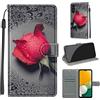 YIRRANZD Cover per Samsung Galaxy A54 5G, Protettiva Portafoglio in Pelle PU Cover Libro [Verniciato], Flip Caso Antiurto Custodia per Samsung A54 5G (Rosa A)