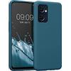 kwmobile Cover per Oppo Find X5 Lite Custodia - Back Case per Smartphone in Silicone TPU - Protezione Gommata - petrolio matt
