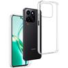 REY Cover in Gel TPU Trasparente per HONOR 200 SMART - X7C 4G/5G - 60 PLUS 5G, Ultra Sottile 0,33 mm, Morbido Flessibile, Custodia Silicone