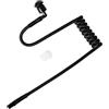 HYSHIKRA Tubo acustico in nylon a maglia per ricambi Compatibile con auricolari per walkie-talkie Motorola, Kenwood, Baofeng e dispositivi di sicurezza. (Nero, 1)