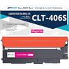 LCL Cartuccia di toner compatibile CLT-P406C CLT-M406S CLT-406S CLP360 | per Samsung CLX 3305 3300 CLP-365 CLP-360 SL-C460W SL-C460 SL-C410 SL-C410W CLX 3305W 3305FN 3305FW (1Pack, Magenta)