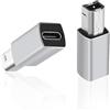 MEIRIYFA Adattatore per stampante USB C a USB B, USB tipo C femmina a stampante convertitore adattatore convertitore compatibile con scanner MIDI, stampante, pianoforte eclettico, sintetizzatore