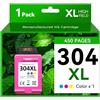 APEXCOLOR Cartuccia a colori 304 XL compatibile 304XL - Alta capacità (450 pagine) - per DeskJet 2620 2622 2630 3720 3730 3750 3760 3762, Envy 5020 5030 5032 - Sostituisce CH56330 XE