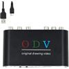 Mcbazel ODV Composite Convertitore adattatore RCA/S-Video/YPbPr a HDMI per Retro Console