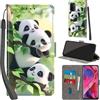 PHINIENLAND Cover per Oppo A54 / A74 5G PU Pelle Custodia Flip Panda