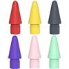Tucana 6 punte colorate per penne compatibili per Apple iPad Pencil di prima e seconda generazione (rosso/giallo/viola/rosa/verde acqua)