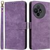Generico Custodia Compatibile con TCL 50 PRO NxtPaper 5G T803D cover CASE STAND flip LIBRO magnetica GEL silicone TPU ECO PELLE protezione display portafoglio eco pelle taschini vano porta card (Viola)