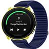 GIOPUEY Cinturini Compatibile con Suunto Run, Nylon Traspirante Sport Loop Cinturino in Morbido Nylon Intrecciato Strap Band - Darkblue