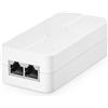 YuLinca Iniettore Poe 2,5 Gigabit 30 W, Supporta IEEE 802.3af/at, Adattatore Power Over Ethernet Compatto Bianco, Plug And Play, Design Senza Ventola per Montaggio a Parete con indicatore LED