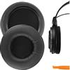 Geekria PRO Cuscinetti auricolari di ricambio extra spessi compatibili con ATH-AD1000x, AD2000x, AD900x, AD700x, AD500x, A500, A500x, A700, A900x, A950lp (Nero)