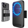 JSAUX Clip magnetica SSD compatibile con iPhone 16 15 Pro e Pro Max, accessori per riprese per registrazione ProRes su SSD, con cinturino di fissaggio regolabile e potente magnete per contenere