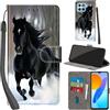 PHINIENLAND Cover per Honor X8 5G / X6 4G Case PU Pelle Custodia [Kickstand] [Chiusura magnetica] [Slot per Schede], Portafoglio Flip Custodia per Honor 70 lite,Neve