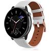 KeeFos 20mm Cinturino Compatibile con Amazfit Cheetah 2 Pro/T-Rex 3 Pro 44mm/Active 2 Square/Active 2/GTR Mini/GTR 42mm/GTS 4/4 Mini/3/Bip 3 Pro/3, Cinturini in Pelle per Donna Uomo