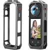 GEEMEE Custodia Protettivo Cage Fotocamera per Insta360 X5, Plastica Action Camera Frame Case, Installazione Rapida e Rimozione per Insta360 X5 Accessori - Nero