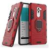 MaiJin LuluMain Compatibile con Huawei Mate 9 Lite Cover, Custodia Armor Anello Cavalletto (Funziona con Il Supporto Magnetico per Auto) Case Paraurti per Huawei Mate9 Lite, Huawei Honor 6X (Rosso)