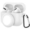 WUBAYI Airpods Pro compatibile con custodia in silicone per Airpods Pro e AirTag dispositivo anti-perdita Two in One Design