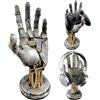 WANDGU Supporto per Casco Cyberpunk, Opera d'arte Cyberpunk: Supporto per Casco e Controller, Design futuristico in resina effetto metallo, decorazione da ufficio per Gamer