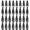 YINETTECH 32Pcs Femminile e Maschio DC Jack Saldatura Spina Connettori DC Femmina Montaggio a Pannello Connettore Accessori Elettrici per Applicazioni CCTV