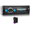 Rimoody [DAB/DAB+] Rimoody Autoradio 1 Din Bluetooth, Auto Radio 1 Din con Vivavoce Bluetooth Telefono Double BT Radio FM EQ USB/AUX-IN/TF/SD Comandi al Volante MIC Porta di Ricarica USB