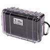 PELI 1050 Micro Case, Piccole custodie protettive Foto e macchina fotografica, IP67 Impermeabile, Capacità di 1L, Prodotto in USA, Colore Trasparente/Nero