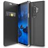 Verco Galaxy S9 Plus Cover, Custodia a Libro Pelle PU per Samsung Galaxy S9+ Case Booklet Protettiva [magnetica integrata], Nero
