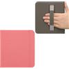 kwmobile Cover Pieghevole eReader Compatibile con Kobo Libra Colour Cover - Protezione eBook Reader in Tela con Cinghia per Mano - rosa