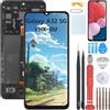 YHX-OU Display LCD per Samsung Galaxy A32 5G A326 SM-A326B A326U con Attrezzi Completi + A32 5G Pellicola Protettiva (Nero + Telaio)