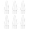 FAFALITHIC 6 pezzi punta compatibile con Apple Pencil di seconda generazione, Apple Pencil 1a generazione, Apple Pencil (USB C) e Apple Pencil Pro punte colorate di ricambio (bianco)