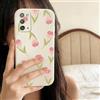 QIODAYI Compatible con Samsung Galaxy Note20 5G, Custodia Morbida Silicone con Motivi Rose Tulipani Schermo Intero Cover