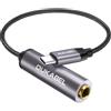 DuKabel Adattatore jack da USB C a 6,35 mm USB C maschio a 1/4 femmina Adattatore Aux con alloggiamento in metallo e cavo in nylon compatibile con smartphone, laptop, mixer e amplificatore, cuffie