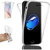 REY Cover in Gel TPU per iPhone 7 Plus, Silicone Case, 360° Full Body Protezione, Protettiva Sottile Back Cover